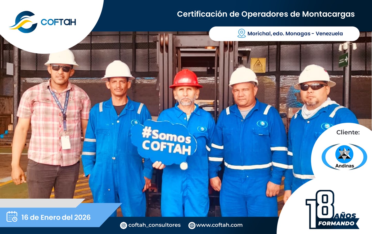 Lee más sobre el artículo Certificación de Operadores de Montacargas en ANDINAS
