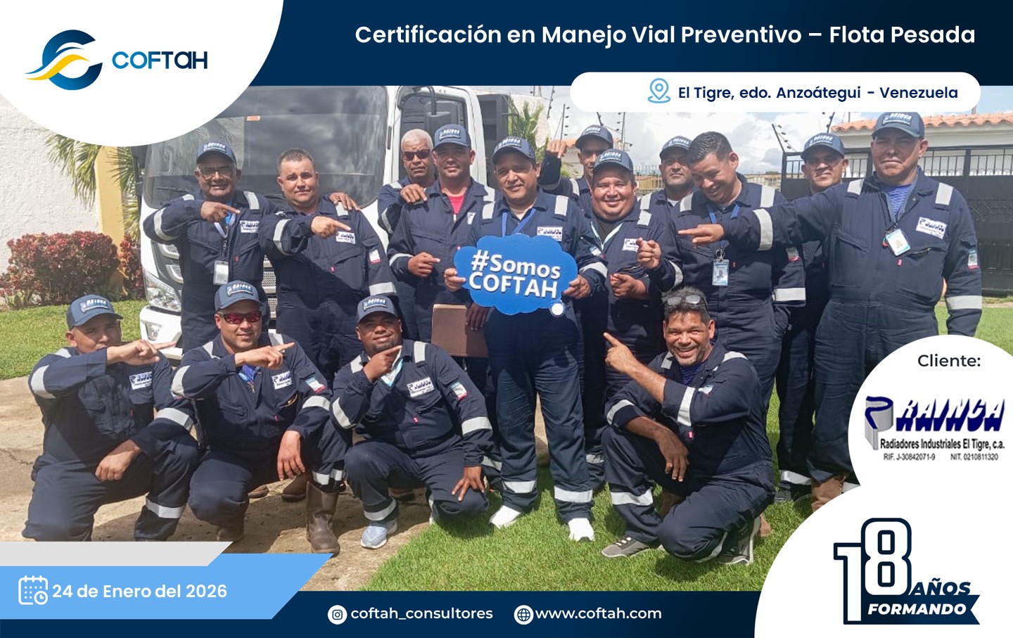 Lee más sobre el artículo Certificación en Manejo Vial Preventivo – Flota Pesada en RAINCA