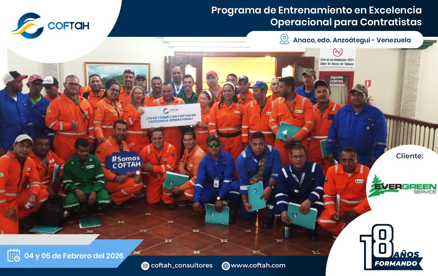 Lee más sobre el artículo Programa de Entrenamiento en Excelencia Operacional para Contratistas en EVERGREEN SERVICE