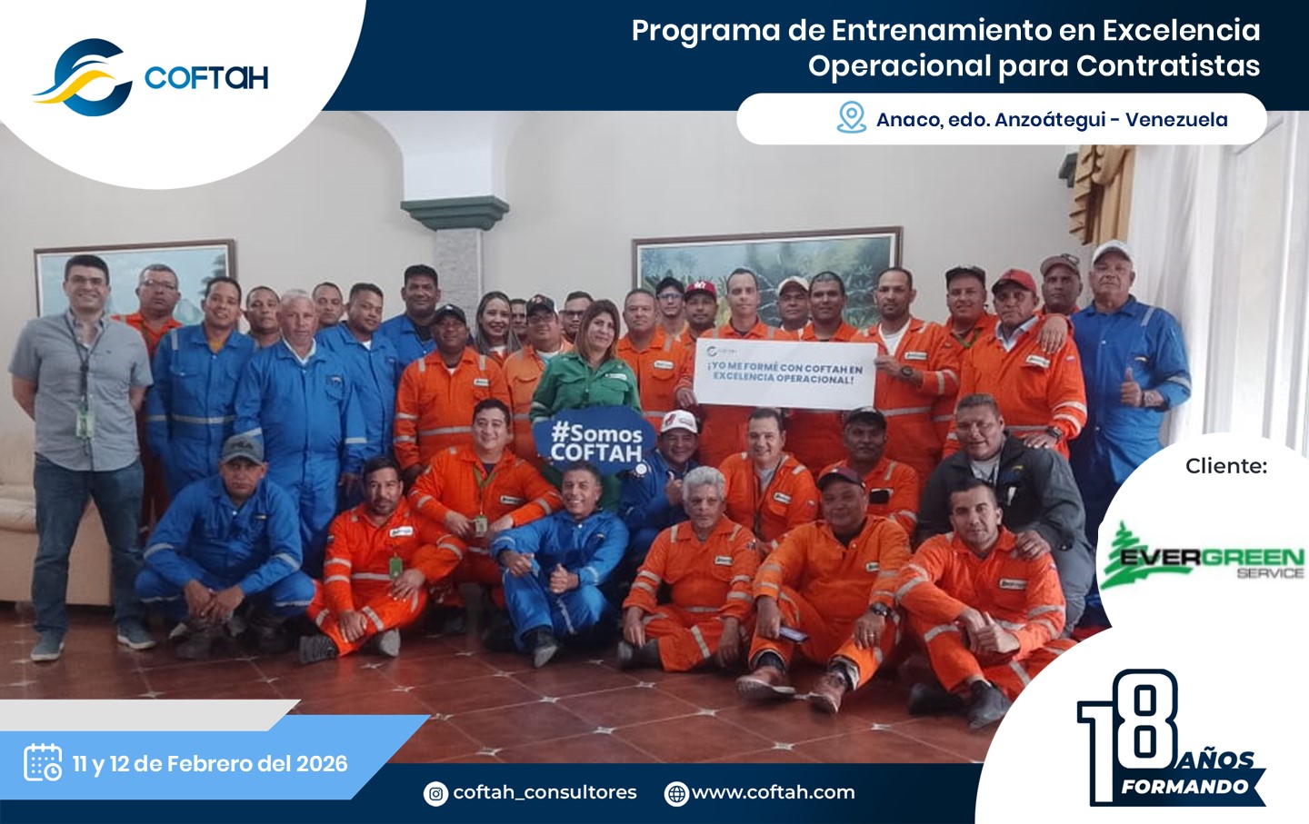 Lee más sobre el artículo Programa de Entrenamiento en Excelencia Operacional para Contratistas en EVERGREEN SERVICE