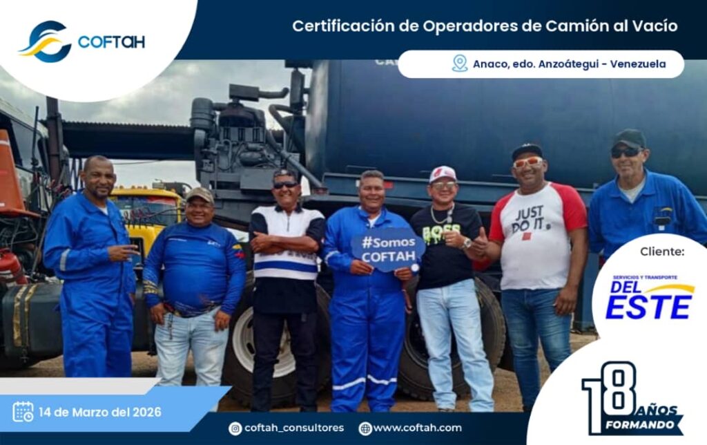 Certificación de Operadores de Camiones de Vacío