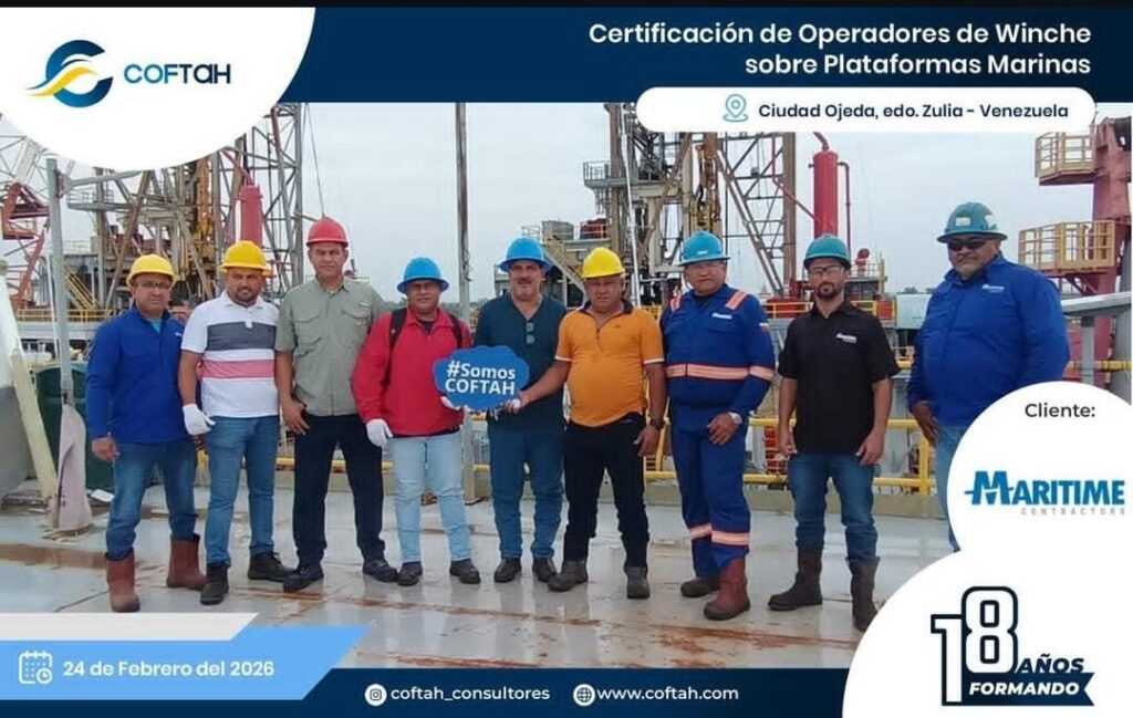 Certificación de Operadores de Winche sobre Plataformas Marinas