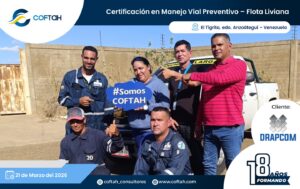 Certificación en Manejo Vial Preventivo – Flota Liviana