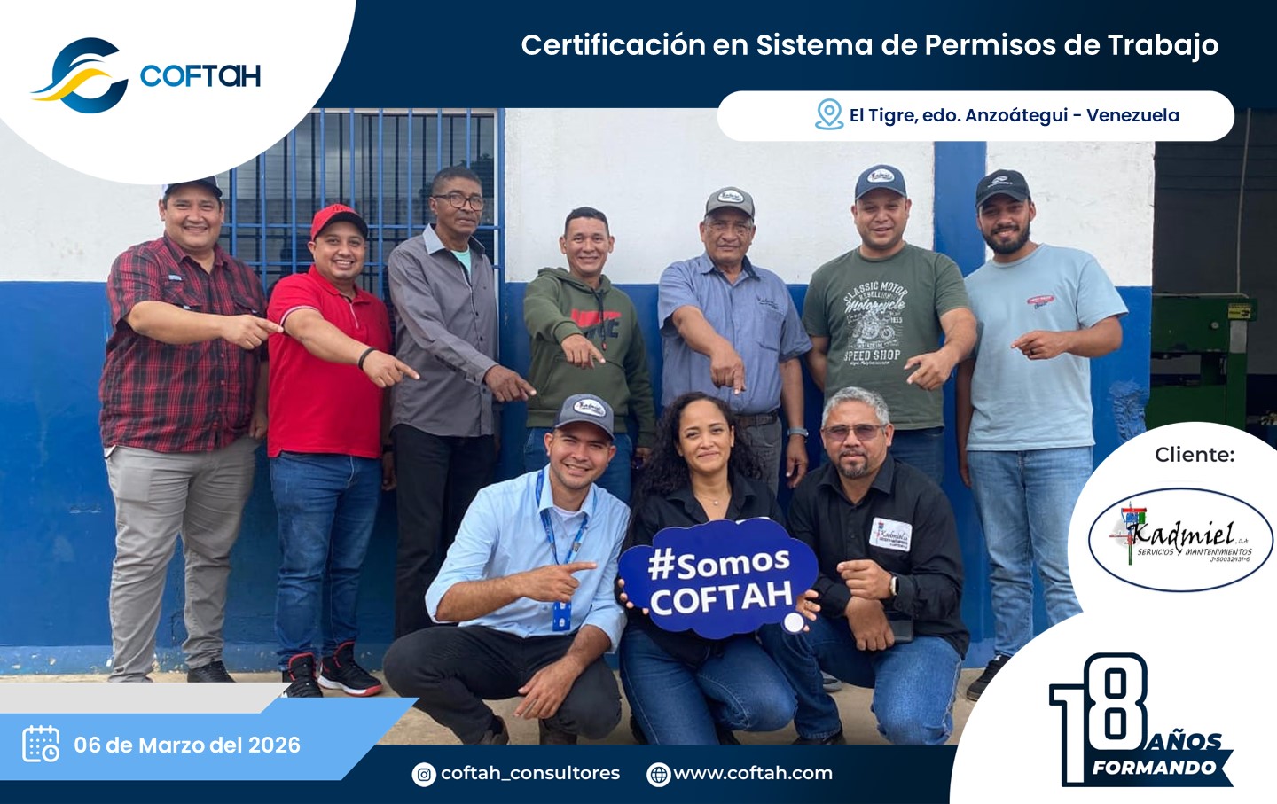 Lee más sobre el artículo Certificación en Sistema de Permisos de Trabajo en KADMIEL