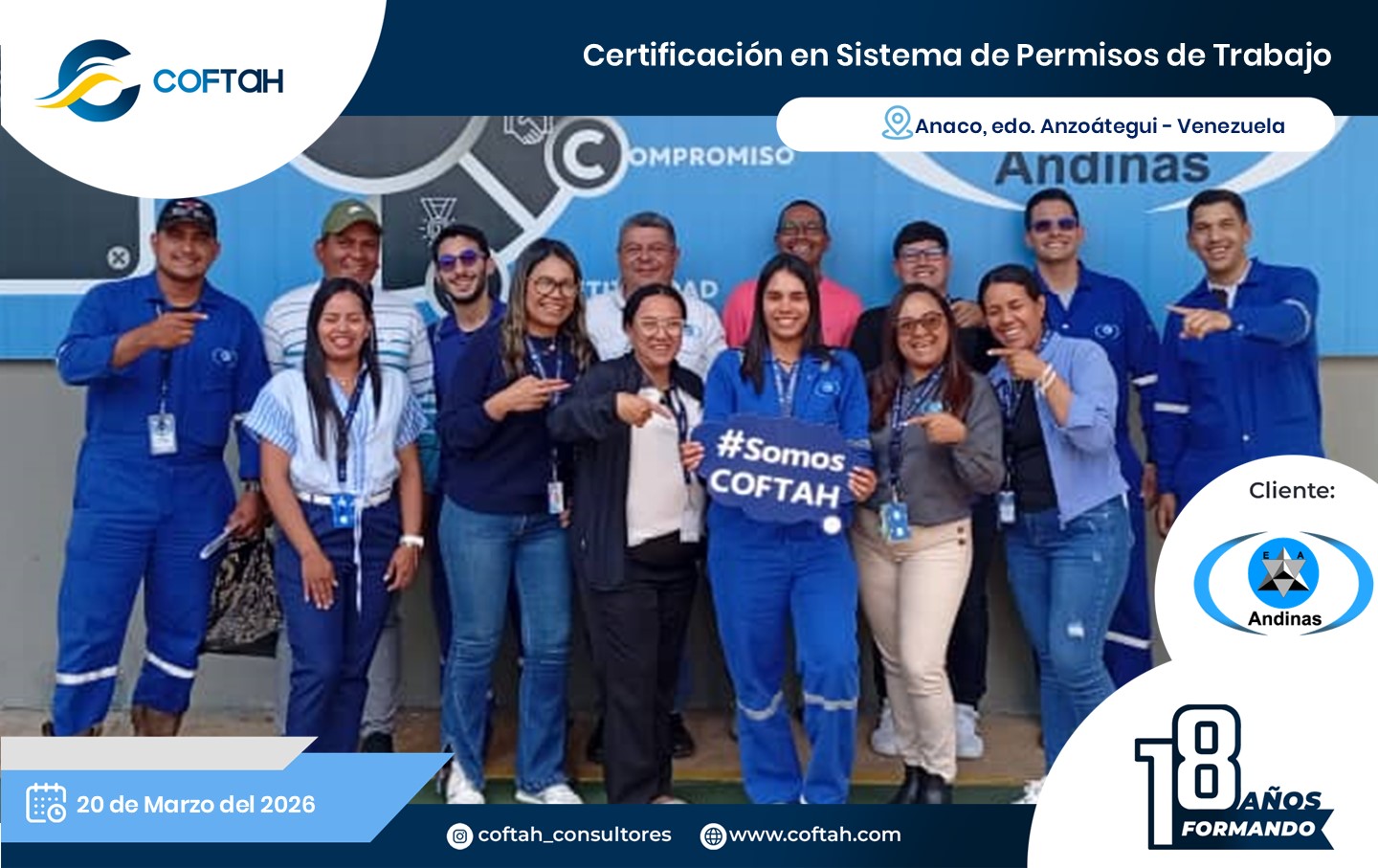 Lee más sobre el artículo Certificación en Sistema de Permisos de Trabajo en ANDINAS
