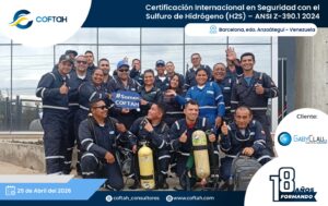 Certificación Internacional con el Sulfuro de Hidrógeno H2S – ANSI Z-390.1 2024