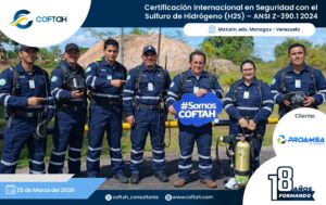 Certificación Internacional con el Sulfuro de Hidrógeno H2S – ANSI Z-390.1 2024
