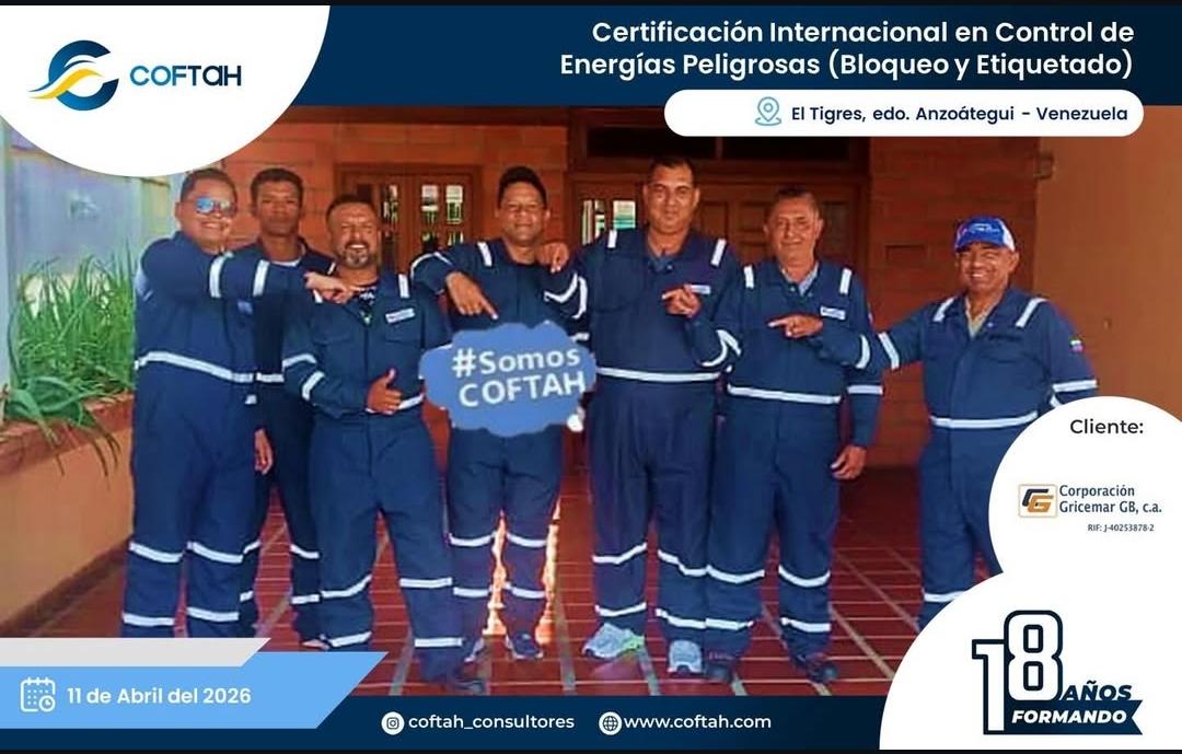 Lee más sobre el artículo Certificación Internacional en Control de Energías Peligrosas (Bloqueo y Etiquetado) ANSI/ASSP Z244.1-20 en CORPORACION GRICEMAR