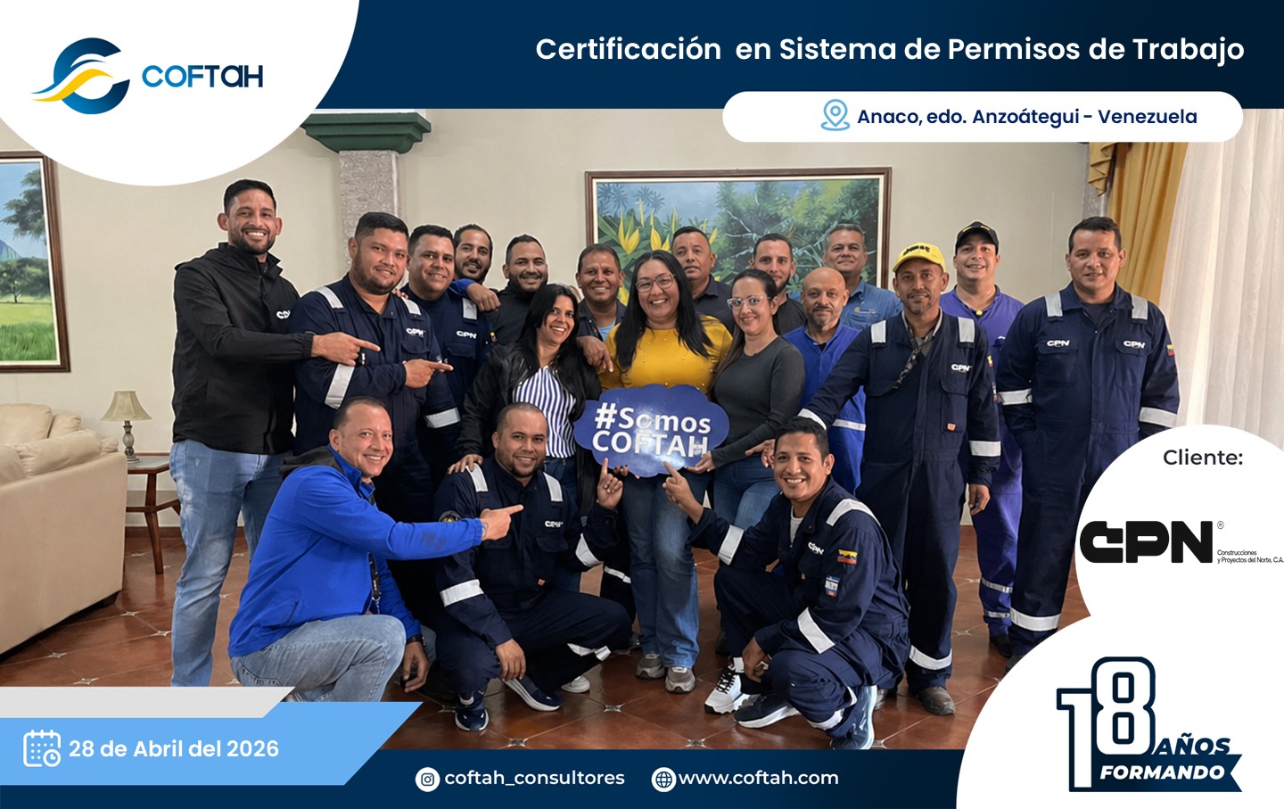 Lee más sobre el artículo Certificación en Sistema de Permisos de Trabajo en CONPRONORTE