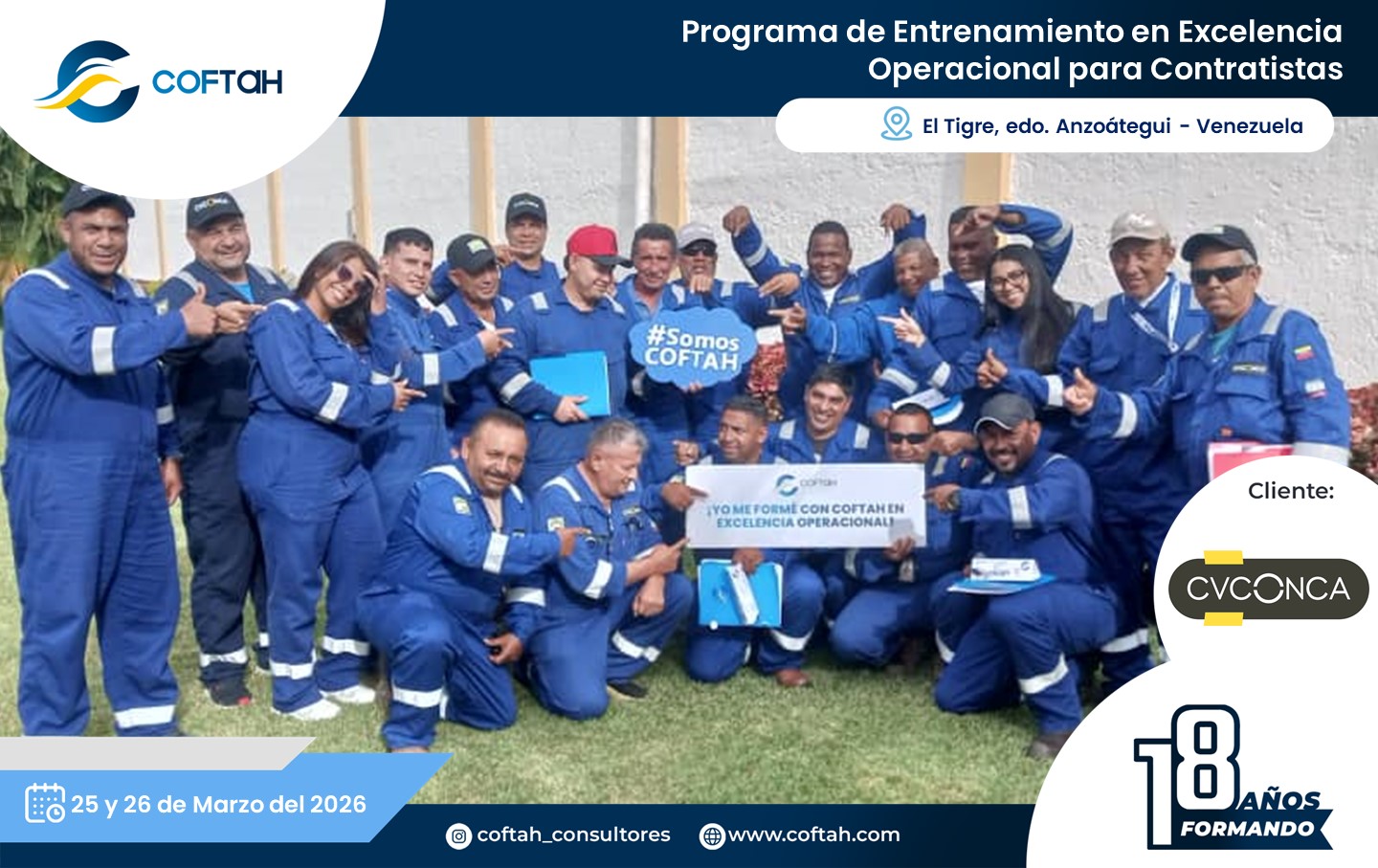 Lee más sobre el artículo Programa de Entrenamiento en Excelencia Operacional para Contratistas en CVCONCA