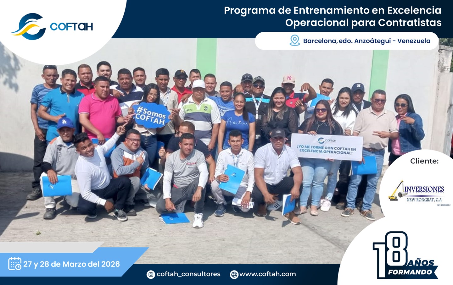 Lee más sobre el artículo Programa de Entrenamiento en Excelencia Operacional para Contratistas en INVERSIONES NEW RONGRAT