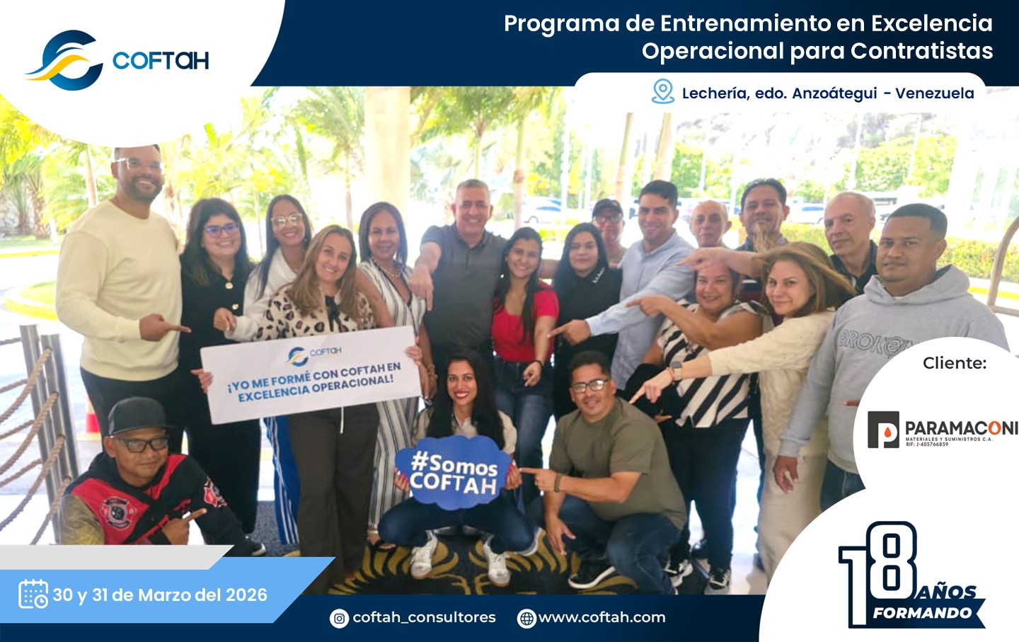 Lee más sobre el artículo Programa de Entrenamiento en Excelencia Operacional para Contratistas en PARAMACONI