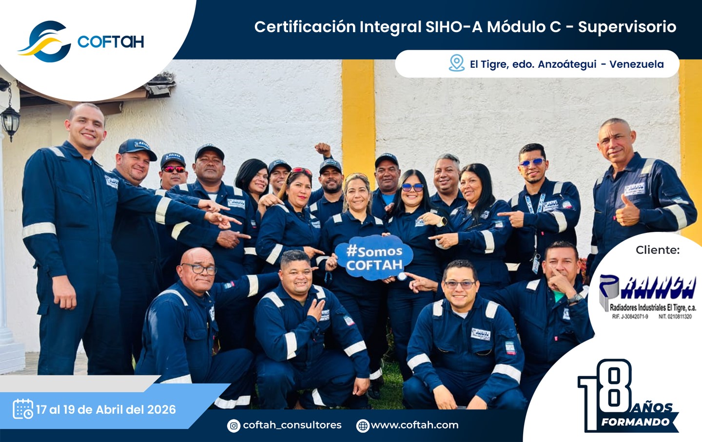 Lee más sobre el artículo Certificación Integral SIHO-A Módulo C – Supervisorio en RAINCA