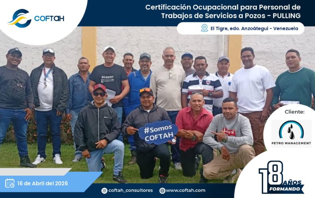 Certificación Ocupacional para Personal de Equipos de Servicios a Pozos – PULLING