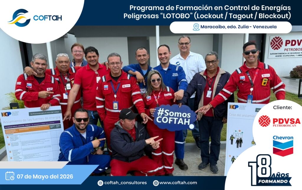 Programa de Formación en Control de Energías Peligrosas LOTOBO (lockout / tagout / blockout)