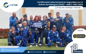Certificación Internacional con el Sulfuro de Hidrógeno H2S – ANSI Z-390.1 2024