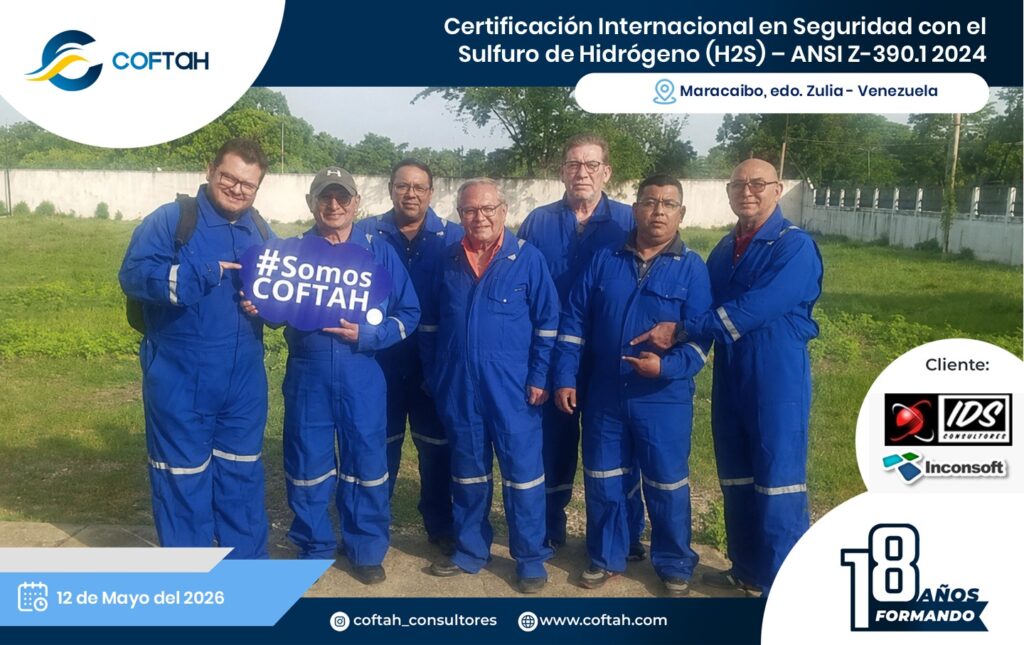 Certificación Internacional con el Sulfuro de Hidrógeno H2S – ANSI Z-390.1 2024