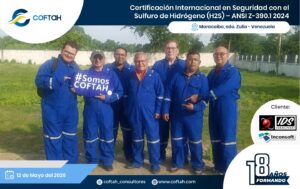Certificación Internacional con el Sulfuro de Hidrógeno H2S – ANSI Z-390.1 2024