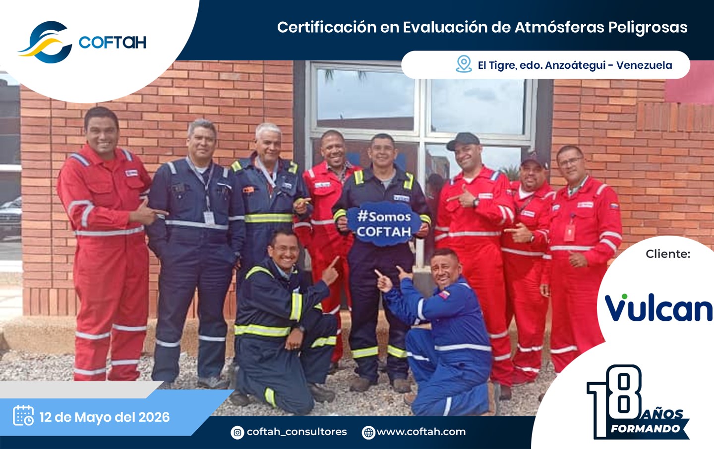Lee más sobre el artículo Certificación en Evaluación de Atmósferas Peligrosas en VULCAN