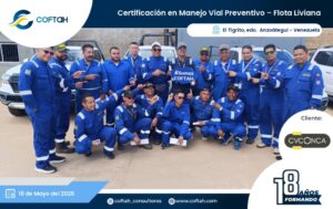 Certificación en Manejo Vial Preventivo – Flota Liviana