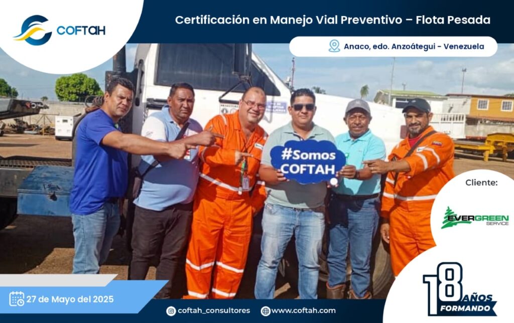 Certificación en Manejo Vial Preventivo – Flota Pesada