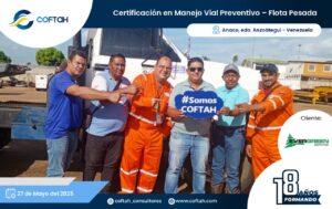 Certificación en Manejo Vial Preventivo – Flota Pesada