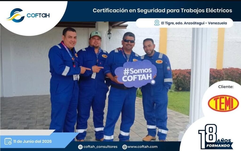 Certificación en Seguridad para Trabajos Electricos