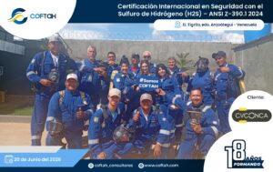 Certificación Internacional con el Sulfuro de Hidrógeno H2S – ANSI Z-390.1 2024