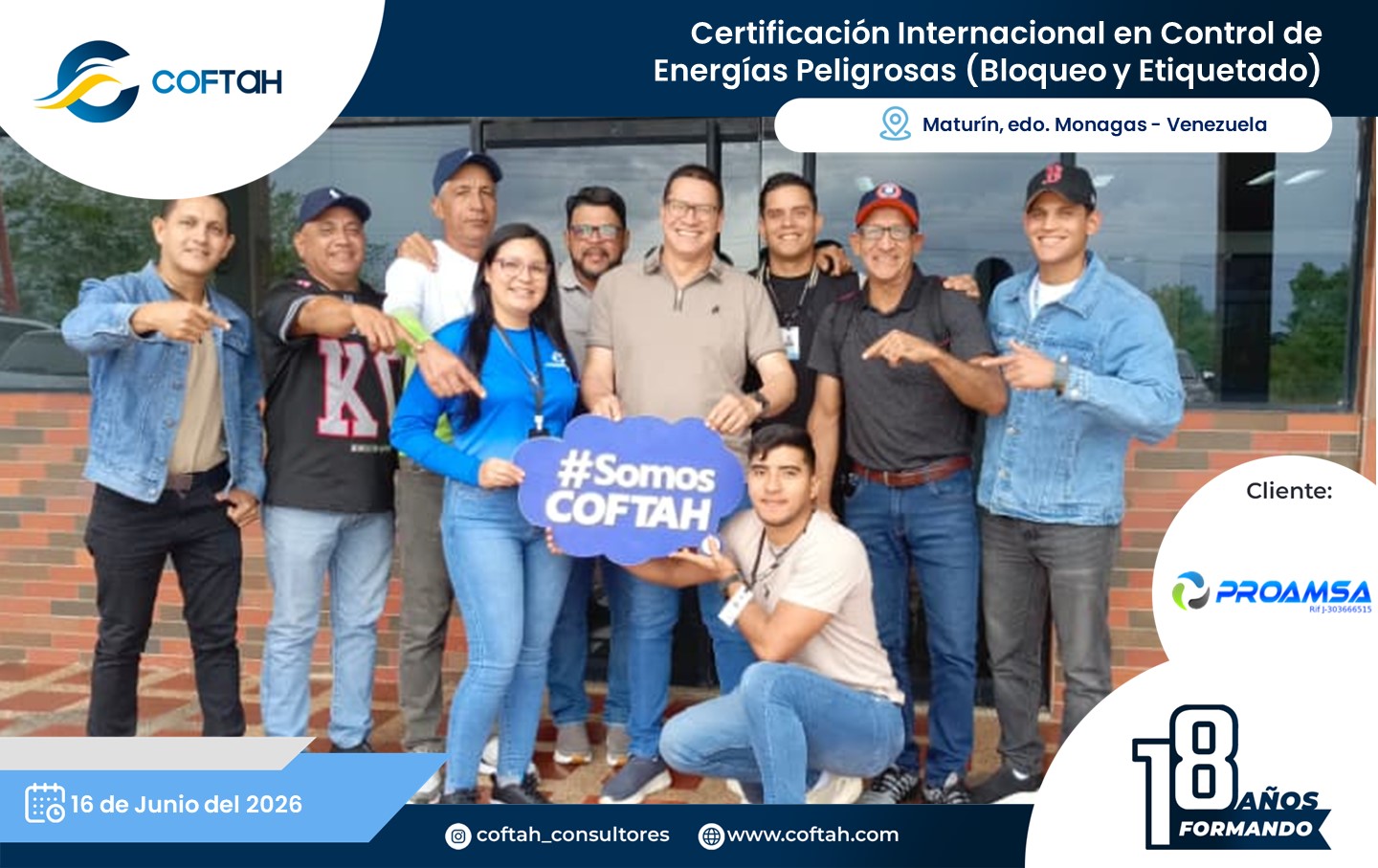 Lee más sobre el artículo Certificación Internacional en Control de Energías Peligrosas (Bloqueo y Etiquetado) ANSI/ASSP Z244.1-20 en PROAMSA