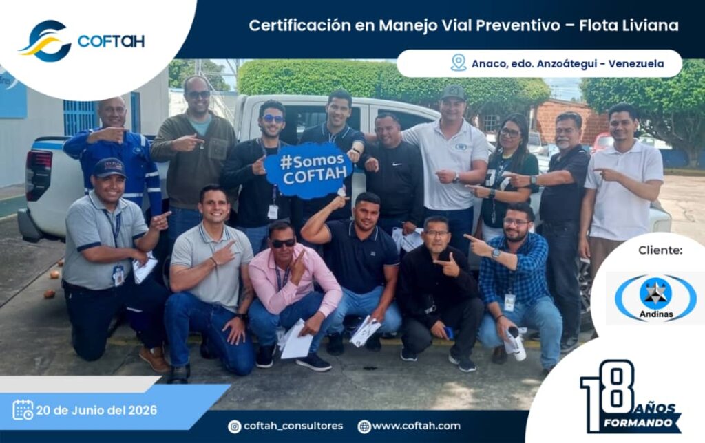 Certificación en Manejo Vial Preventivo – Flota Liviana
