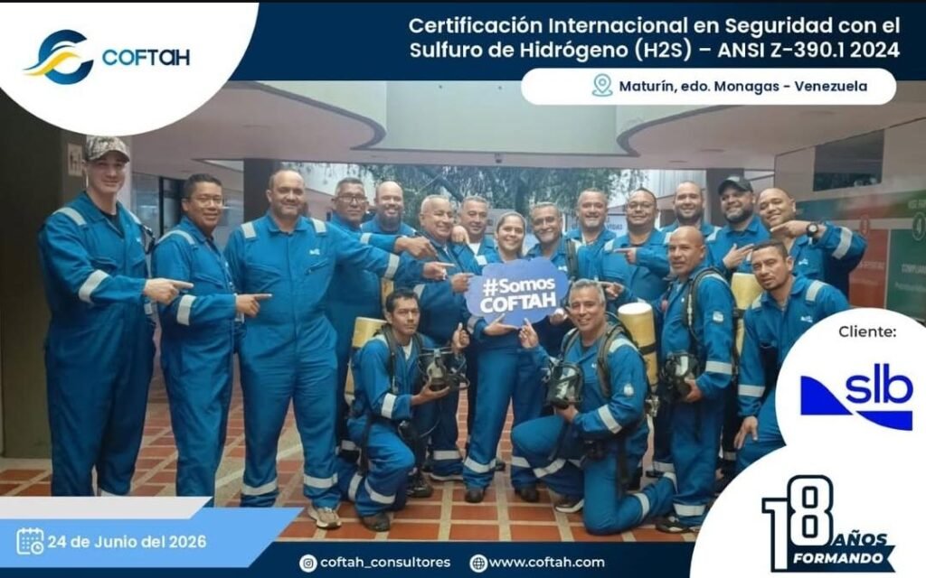 Certificación Internacional con el Sulfuro de Hidrógeno H2S – ANSI Z-390.1 2024
