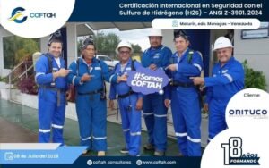 Certificación Internacional con el Sulfuro de Hidrógeno H2S – ANSI Z-390.1 2024