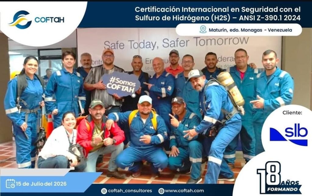 Certificación Internacional con el Sulfuro de Hidrógeno H2S – ANSI Z-390.1 2024