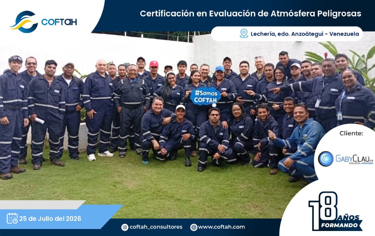 Lee más sobre el artículo Certificación en Evaluación de Atmósferas Peligrosas en GABYCLAU