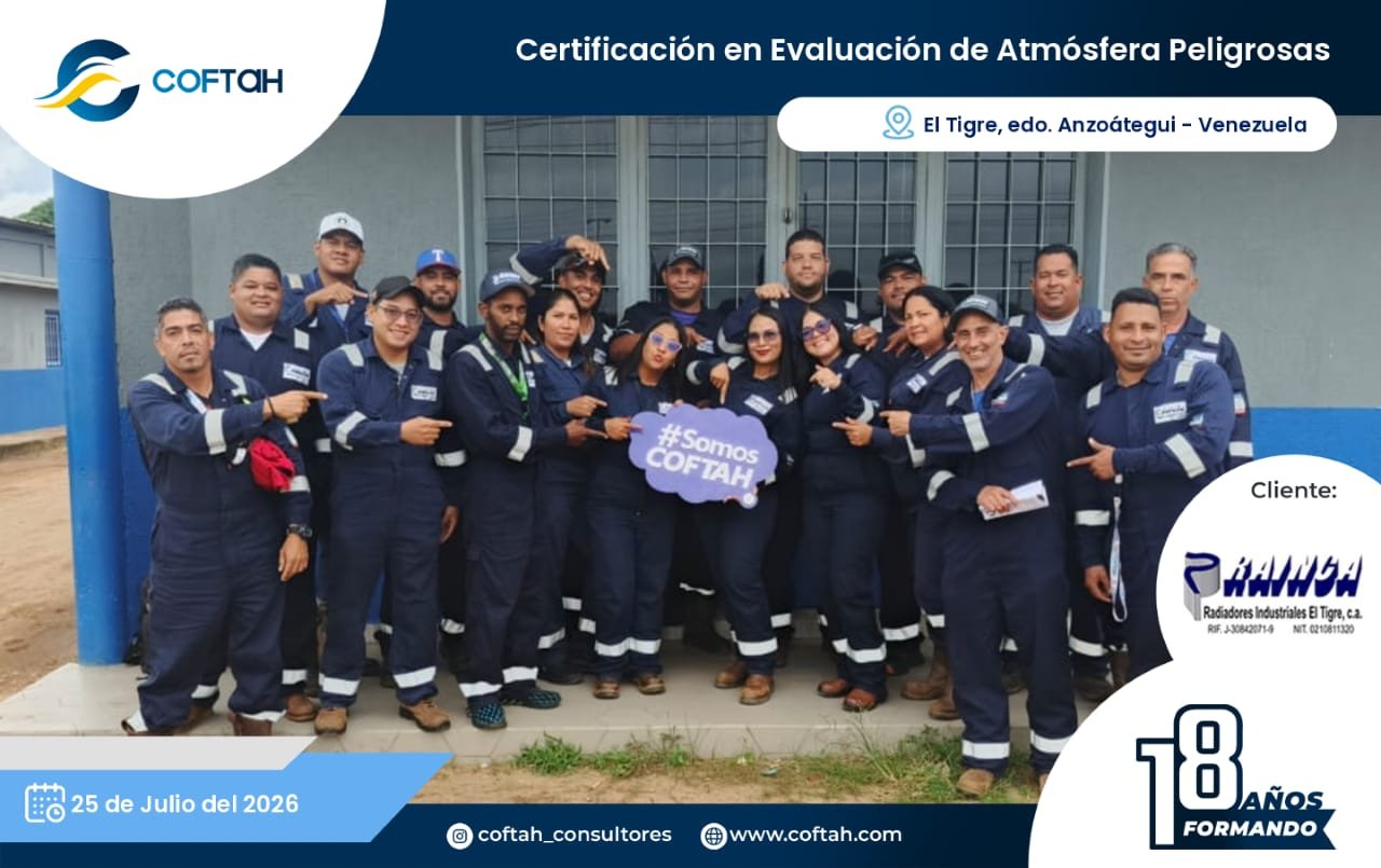 Lee más sobre el artículo Certificación en Evaluación de Atmósferas Peligrosas en RAINCA