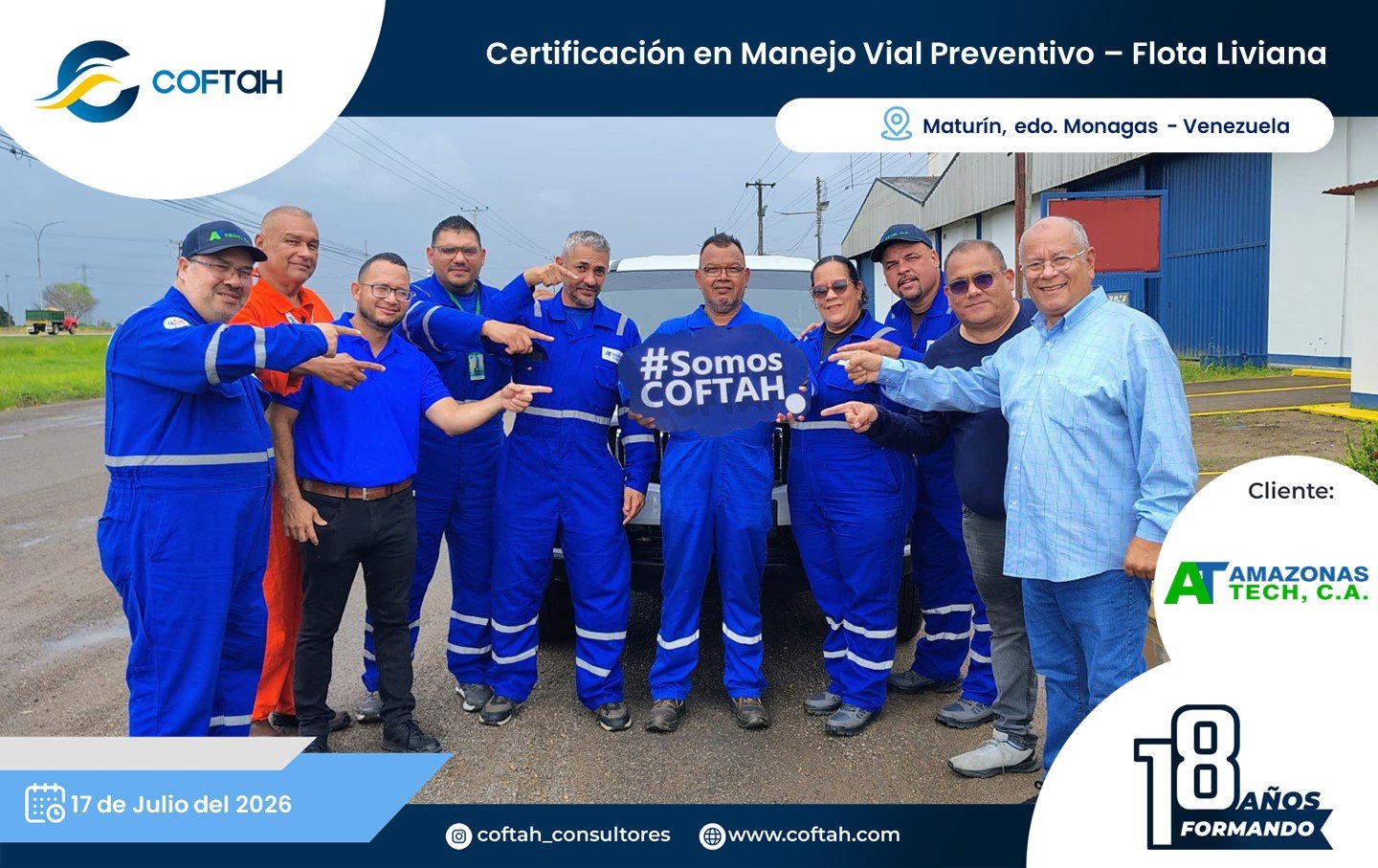 Lee más sobre el artículo Certificación en Manejo Vial Preventivo – Flota Liviana en AMAZONAS TECH
