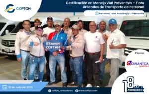 Certificación en Manejo Vial Defensivo – Flota Unidades de Transporte. de Personal