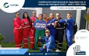 Certificación Internacional con el Sulfuro de Hidrógeno H2S – ANSI Z-390.1 2024