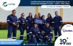 Certificación Internacional con el Sulfuro de Hidrógeno H2S – ANSI Z-390.1 2024