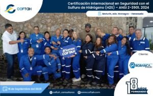Certificación Internacional con el Sulfuro de Hidrógeno H2S – ANSI Z-390.1 2024