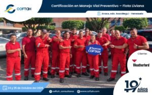Certificación en Manejo Vial Preventivo – Flota Liviana