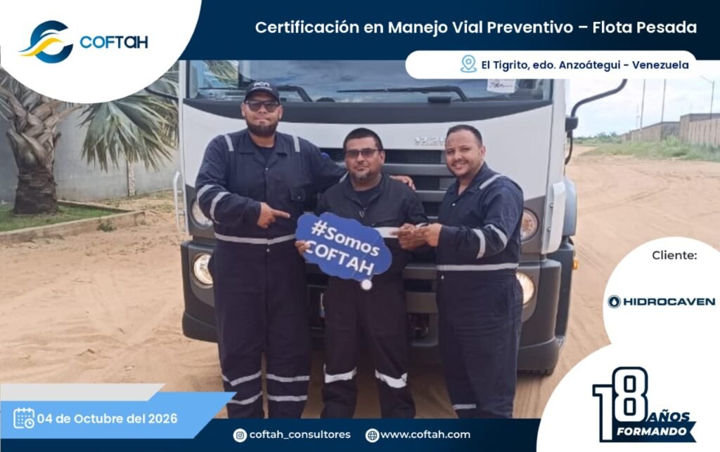 Certificación en Manejo Vial Preventivo - Flota Pesada