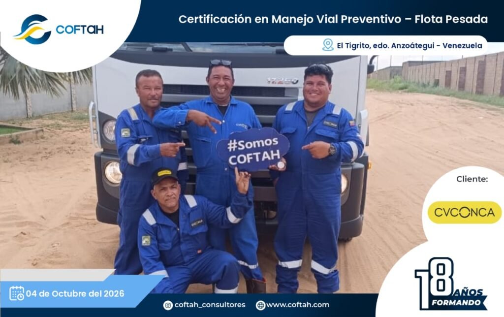 Certificación en Manejo Vial Preventivo - Flota Pesada